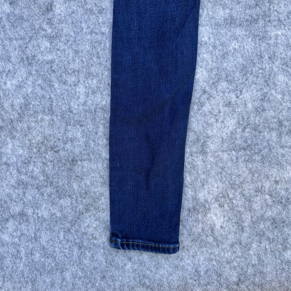 Levis Premium 711 Skinny Jeans Dark Wash Indigo Blue Denim Size 26 x 32 - Picture 13 of 16